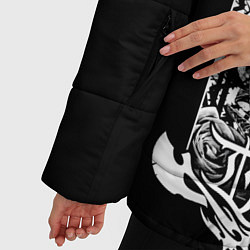 Куртка зимняя женская Dethklok: Metalocalypse, цвет: 3D-черный — фото 2