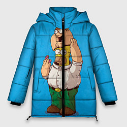 Куртка зимняя женская Homer Dad, цвет: 3D-черный