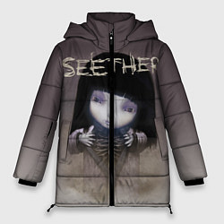 Куртка зимняя женская Seether: Fake it, цвет: 3D-черный