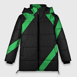 Куртка зимняя женская Диагонали, цвет: 3D-черный