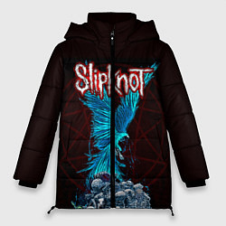 Куртка зимняя женская Орел группа Slipknot, цвет: 3D-черный