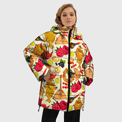 Куртка зимняя женская Народная кухня, цвет: 3D-черный — фото 2