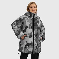 Куртка зимняя женская Ночной Камуфляж 1, цвет: 3D-черный — фото 2
