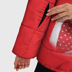 Куртка зимняя женская Довольный мопс: реализм, цвет: 3D-черный — фото 2