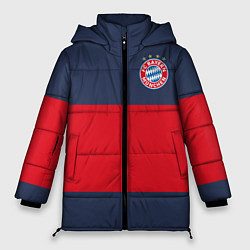 Куртка зимняя женская Bayern Munchen - Red-Blue FCB 2022 NEW, цвет: 3D-красный