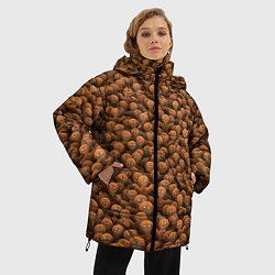 Куртка зимняя женская Имбирные печеньки, цвет: 3D-черный — фото 2