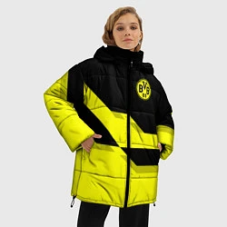 Куртка зимняя женская BVB FC: Yellow style, цвет: 3D-красный — фото 2