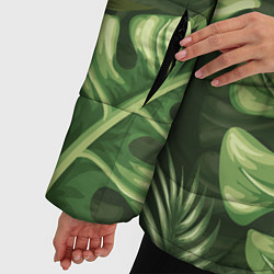 Куртка зимняя женская Доисторический лес, цвет: 3D-светло-серый — фото 2