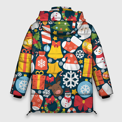 Женская зимняя куртка Новогодний набор / 3D-Светло-серый – фото 2