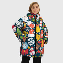 Куртка зимняя женская Новогодний набор, цвет: 3D-светло-серый — фото 2