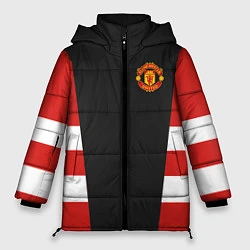 Куртка зимняя женская Man UTD FC: Vintage 2018, цвет: 3D-черный