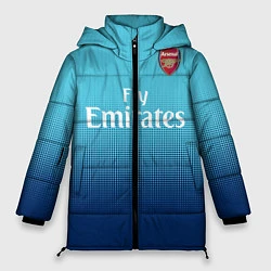 Куртка зимняя женская Arsenal FC: Blue Away 17/18, цвет: 3D-черный