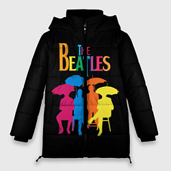 Куртка зимняя женская The Beatles: Colour Rain, цвет: 3D-светло-серый