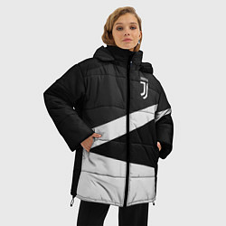 Куртка зимняя женская FC Juventus: Sport Geometry, цвет: 3D-черный — фото 2
