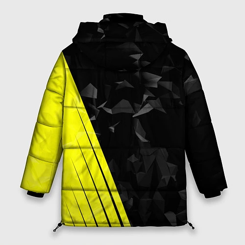 Женская зимняя куртка FC Borussia Dortmund: Abstract / 3D-Светло-серый – фото 2