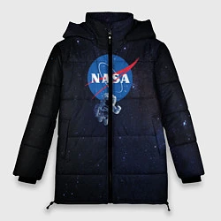 Куртка зимняя женская NASA: Hello World, цвет: 3D-черный