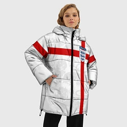 Куртка зимняя женская Сборная Англии, цвет: 3D-черный — фото 2