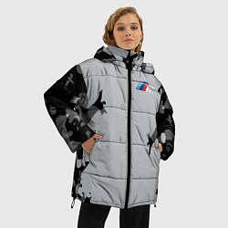 Куртка зимняя женская BMW 2018 M Sport Creative, цвет: 3D-черный — фото 2