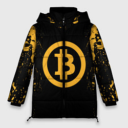 Куртка зимняя женская Bitcoin Master, цвет: 3D-красный