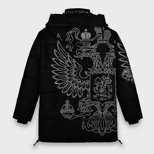 Женская зимняя куртка РХБЗ: герб РФ / 3D-Светло-серый – фото 2