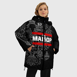 Куртка зимняя женская Майор: герб РФ, цвет: 3D-черный — фото 2