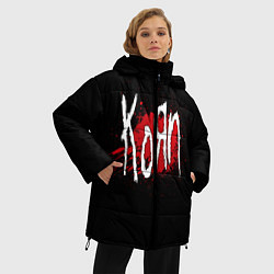 Куртка зимняя женская Korn: Blood, цвет: 3D-красный — фото 2