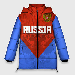 Куртка зимняя женская Russia Red & Blue, цвет: 3D-черный