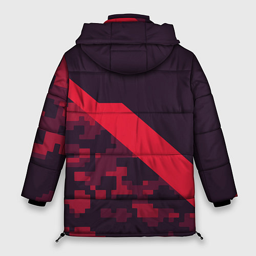 Женская зимняя куртка Audi: Red Pixel / 3D-Черный – фото 2