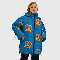 Куртка зимняя женская Любитель крендельков, цвет: 3D-светло-серый — фото 2