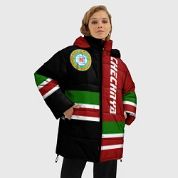 Куртка зимняя женская Chechnya, Russia, цвет: 3D-черный — фото 2