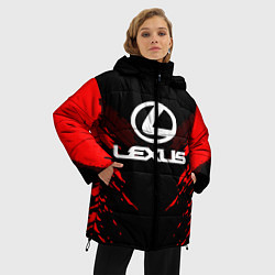 Куртка зимняя женская Lexus: Red Anger, цвет: 3D-красный — фото 2