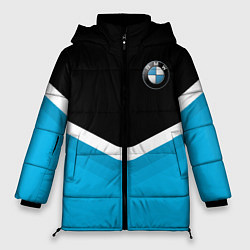 Куртка зимняя женская BMW Black & Blue, цвет: 3D-черный