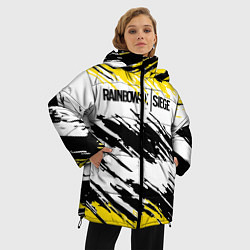 Куртка зимняя женская Rainbow Six Siege: Yellow, цвет: 3D-черный — фото 2