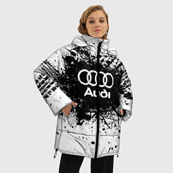 Куртка зимняя женская Audi: Black Spray, цвет: 3D-черный — фото 2