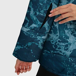 Куртка зимняя женская Грот: Синий мрамор, цвет: 3D-светло-серый — фото 2