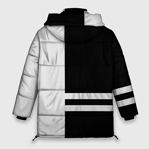 Женская зимняя куртка Infiniti: B&W Lines / 3D-Светло-серый – фото 2