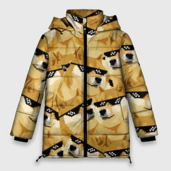 Куртка зимняя женская Doge: Deal with it, цвет: 3D-светло-серый