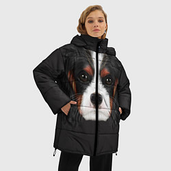 Куртка зимняя женская Cavalier King Charles, цвет: 3D-красный — фото 2