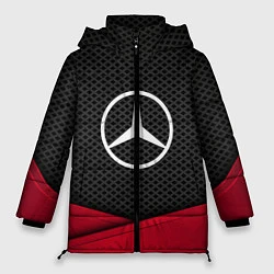 Куртка зимняя женская Mercedes Benz: Grey Carbon, цвет: 3D-черный