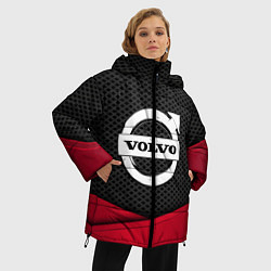 Куртка зимняя женская Volvo: Grey Carbon, цвет: 3D-черный — фото 2