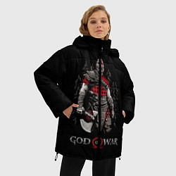 Куртка зимняя женская Кратос-дровосек, цвет: 3D-черный — фото 2