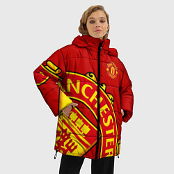 Куртка зимняя женская FC Man United: Red Exclusive, цвет: 3D-черный — фото 2