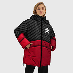 Куртка зимняя женская Citroen: Red Carbon, цвет: 3D-черный — фото 2