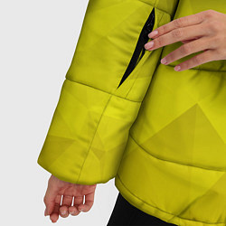 Куртка зимняя женская Cyberpunk 2077: Yellow Poly, цвет: 3D-черный — фото 2