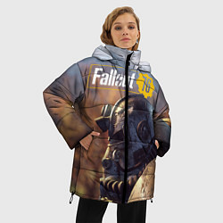 Куртка зимняя женская Fallout 76, цвет: 3D-черный — фото 2