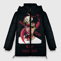 Куртка зимняя женская XXXTentacion: RIP Legend, цвет: 3D-черный
