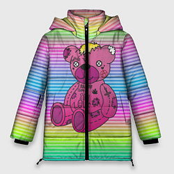 Куртка зимняя женская Lil Peep Bear, цвет: 3D-светло-серый