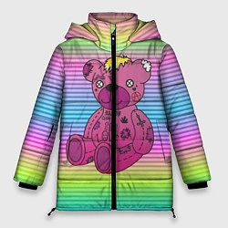 Куртка зимняя женская Lil Peep Bear, цвет: 3D-светло-серый