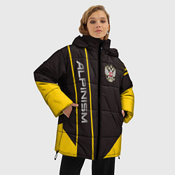 Куртка зимняя женская Alpinism: Yellow Russia, цвет: 3D-черный — фото 2