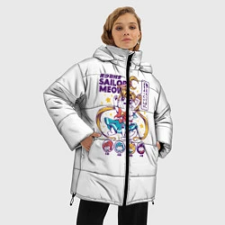 Куртка зимняя женская Sailor Meow, цвет: 3D-черный — фото 2